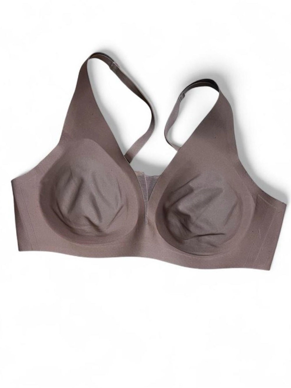 Seamless Soft-Cup Wireless Bra - Taupe